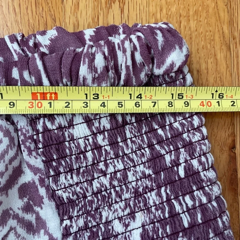 IRO Adele Ikat Print Shirred Mini Skirt 38 EU/ M US
